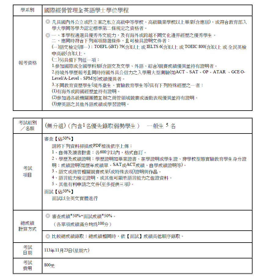 特殊選才